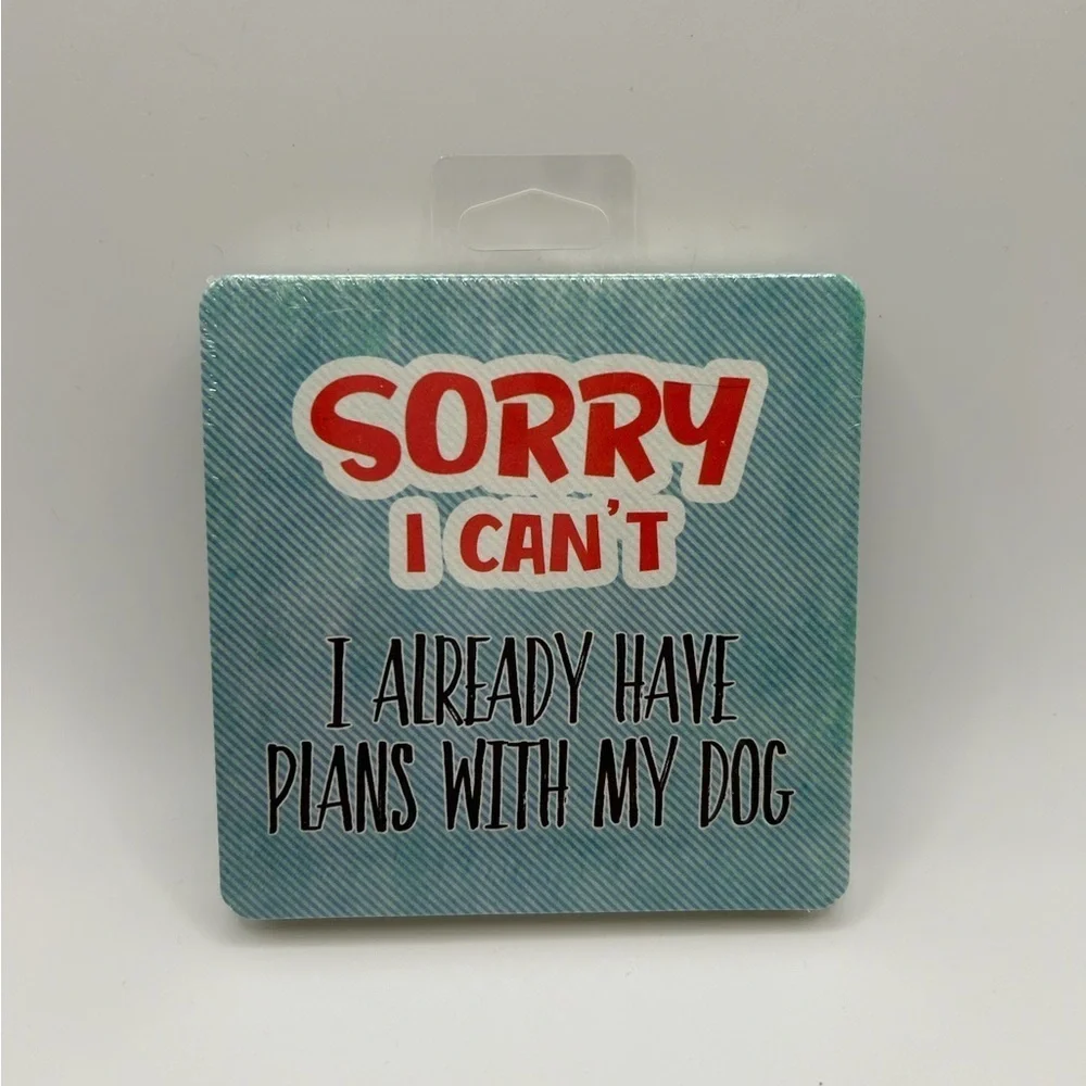 Sorry I can’t. I already have plans with my dog (pack includes 6 paper coasters)